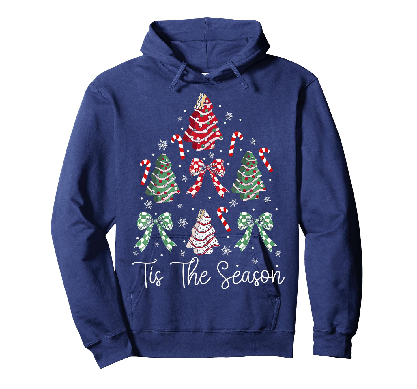 Funny Tis The Season Design Christmas Tree Cakes Debbie Xmas T-Shirt