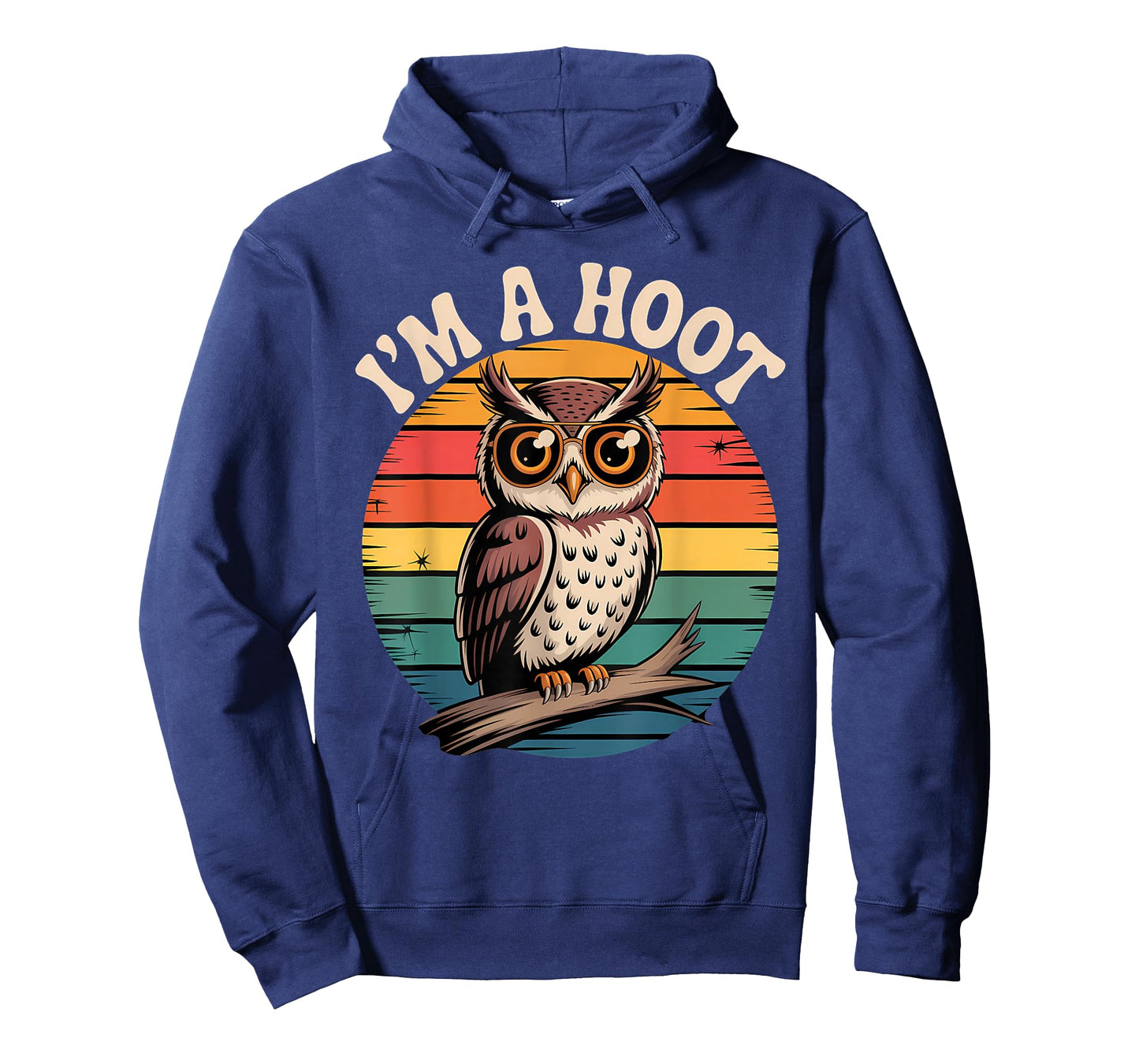 Retro I'm A Hoot Owl Bird Lover Funny Sarcastic Jokes T-Shirt