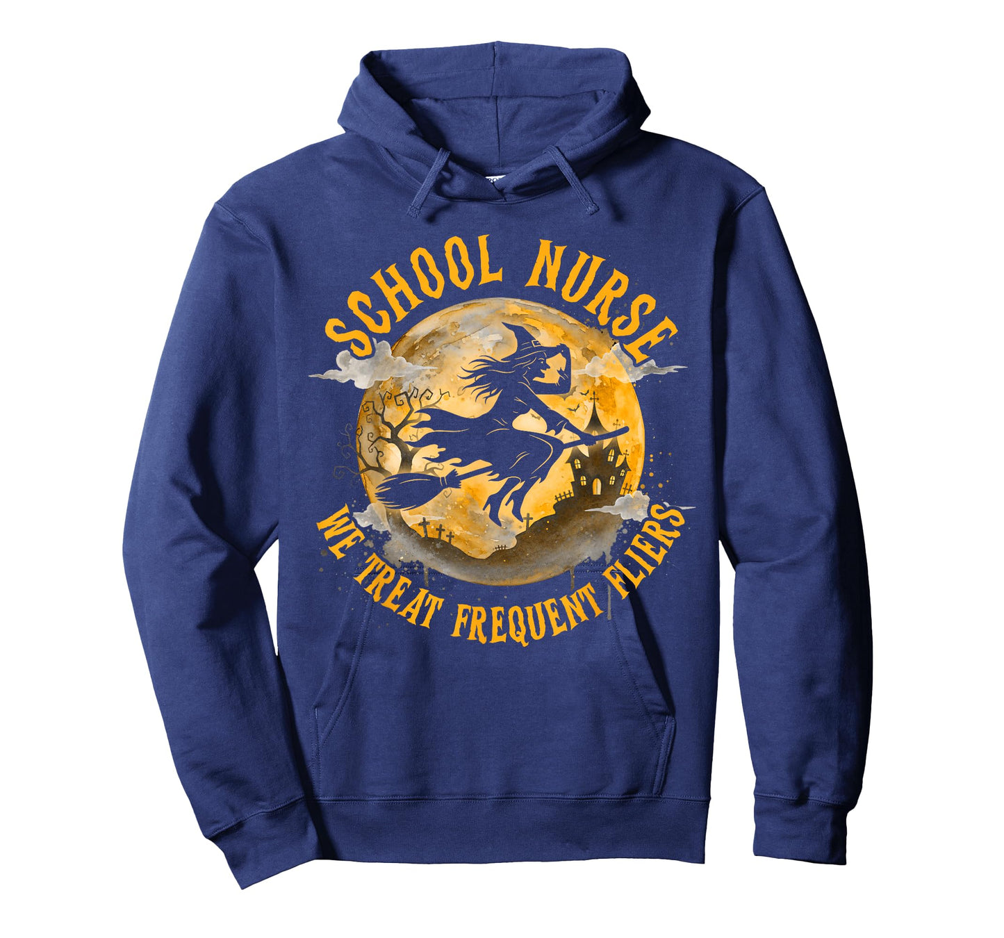 Halloween Vibes Spooky School Nurse We Treat Frequent Fliers T-Shirt