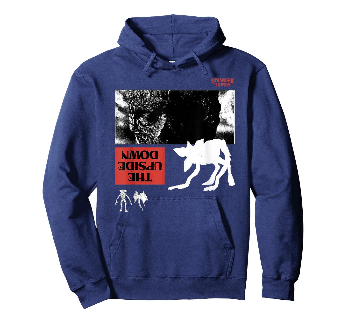 Stranger Things Demodog and Upside Down Red T-Shirt