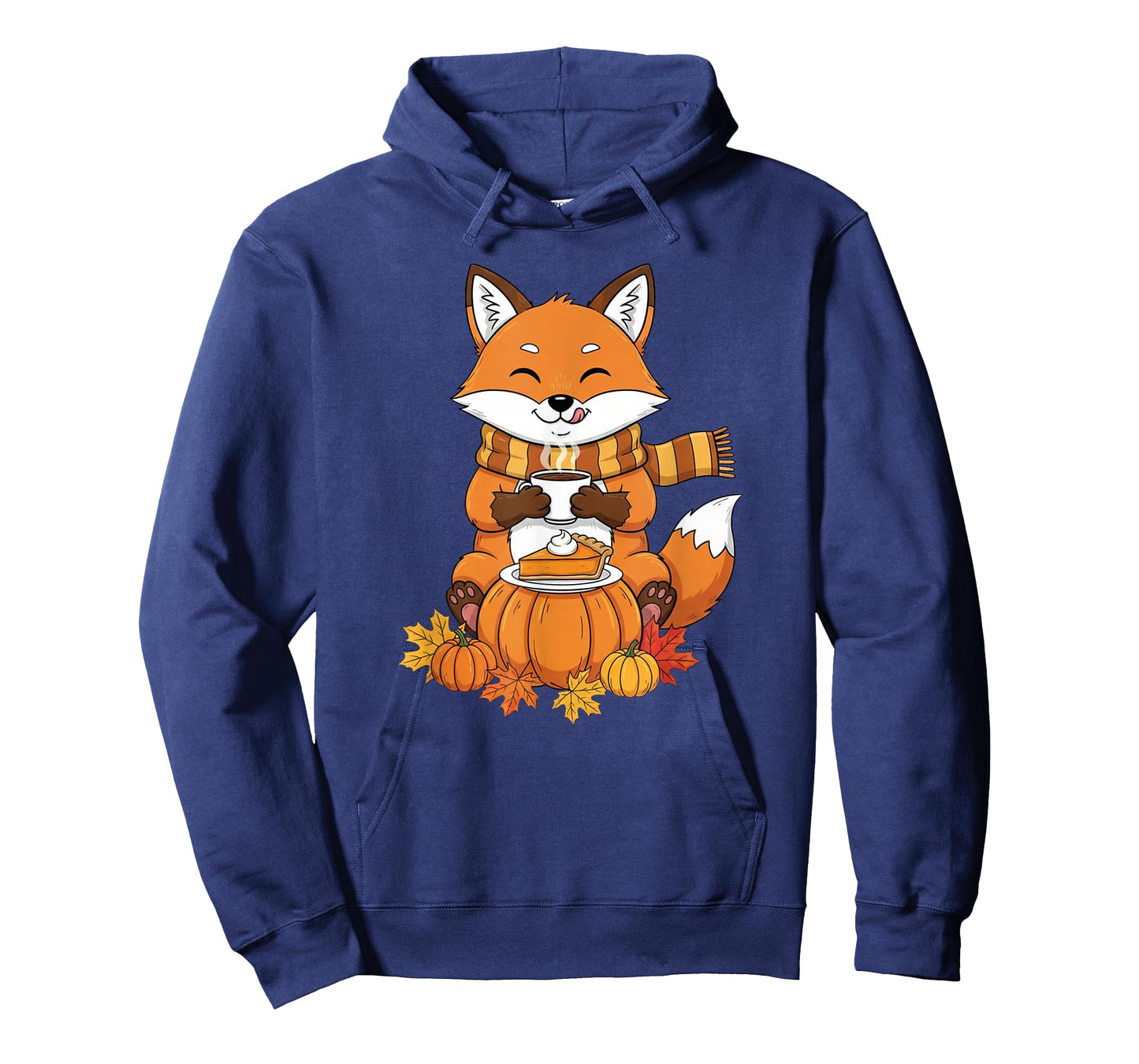 Funny Fox Coffee Autumn Thanksgiving Womens Mens Kids T-Shirt