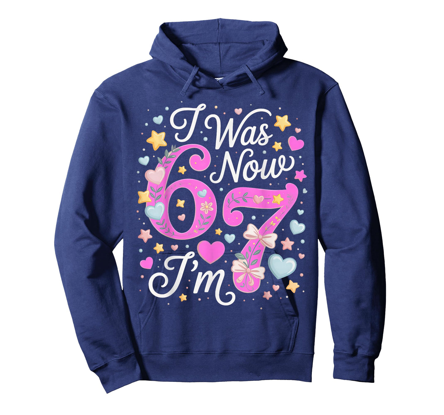 7 Year Old Birthday Girl - I was 6 Now I'm 7 67 T-Shirt