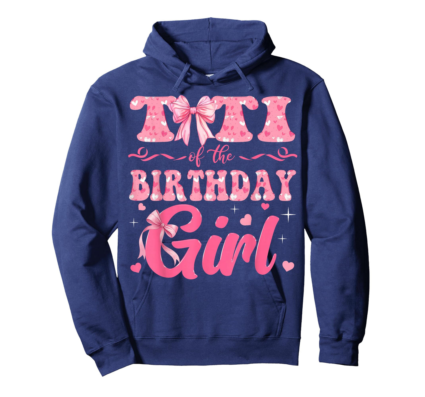 Titi of The Birthday Girl Family Pink Coquette Bow T-Shirt