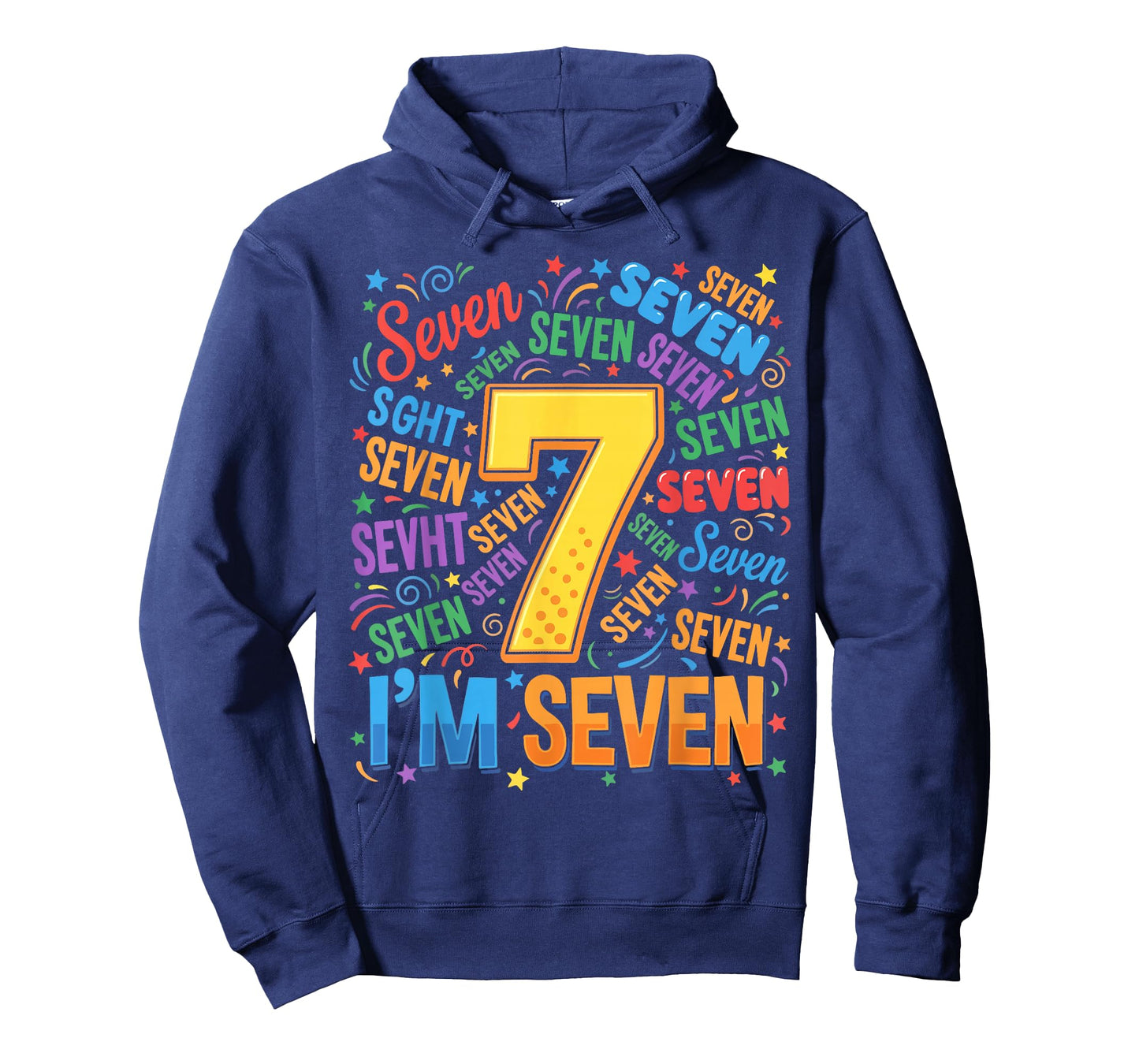 7th Birthday Shirt Boy 7yr Seven 7 Year Old Girls Kids T-Shirt