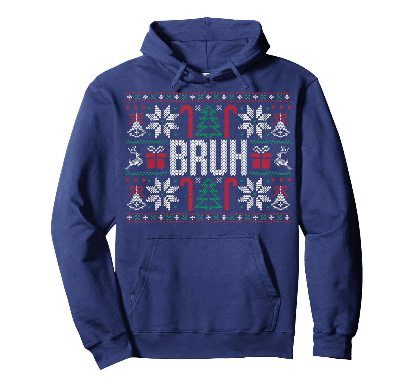 Bruh Funny Ugly Christmas Teens Boys Kids Xmas Pajamas T-Shirt