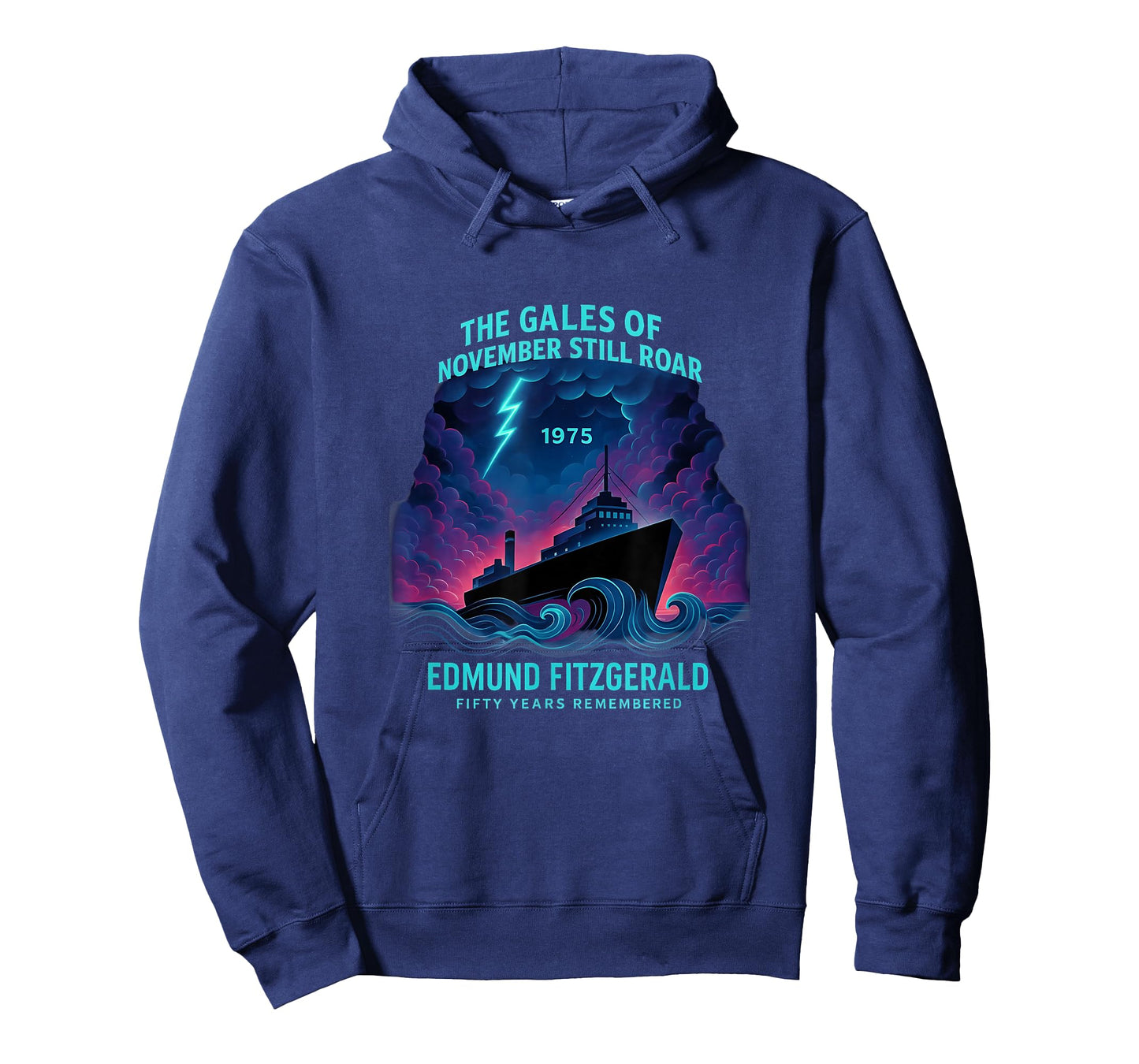 Edmund Fitzgerald 50 Years Remembered Great Lakes Tribute T-Shirt