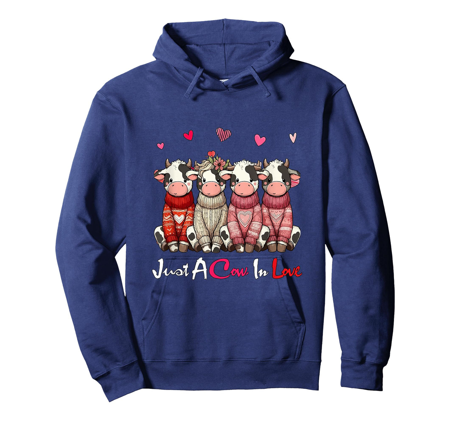 Just A Cow in Love Valentine's Day Group Cows Farmer Kids T-Shirt