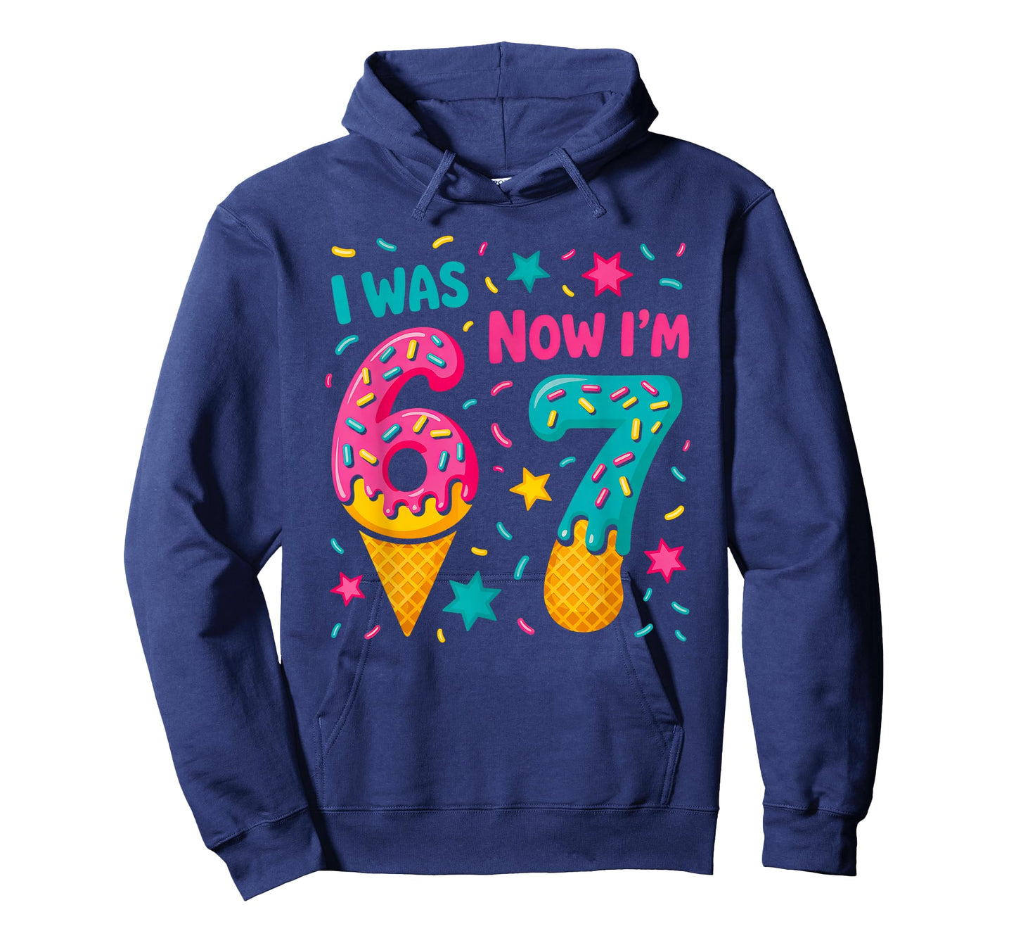 7 Year Old Birthday was 6 Now I'm 7 Kids Funny T-Shirt