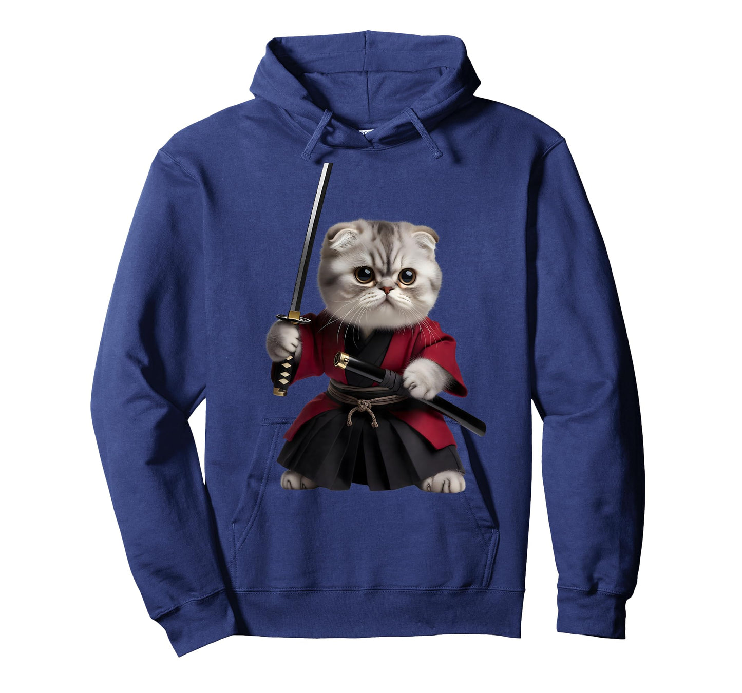 Scottish Fold Cat Samurai T-Shirt