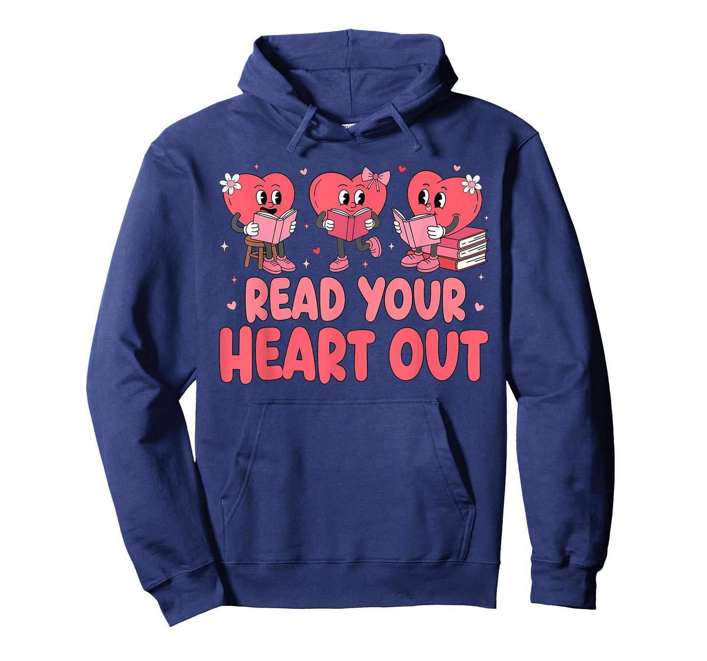 Valentine Day Book Read Your Heart Out Lovers Teacher Kids T-Shirt