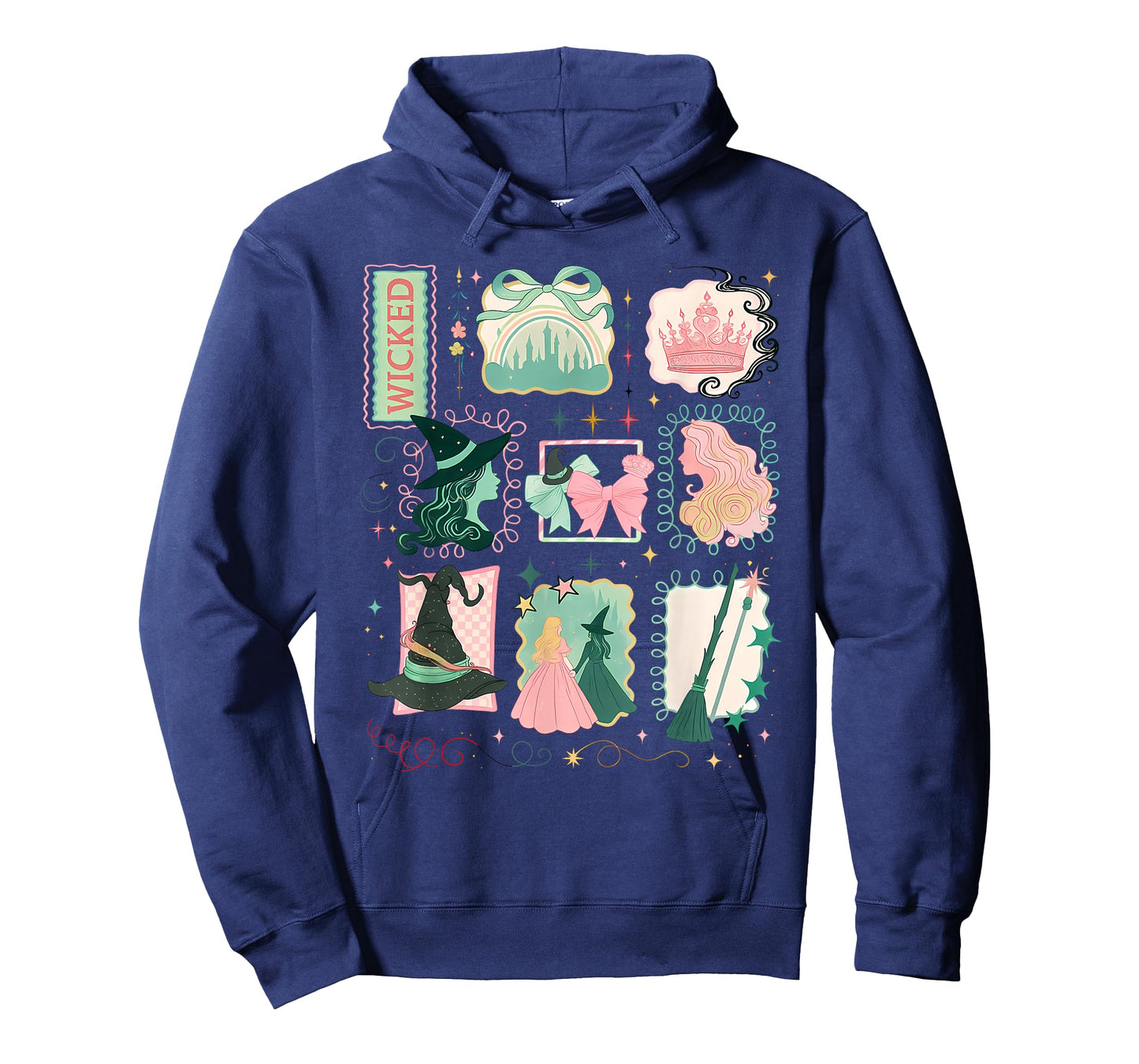 Retro Wicked Stamps Christmas Vibes Clothing T-Shirt
