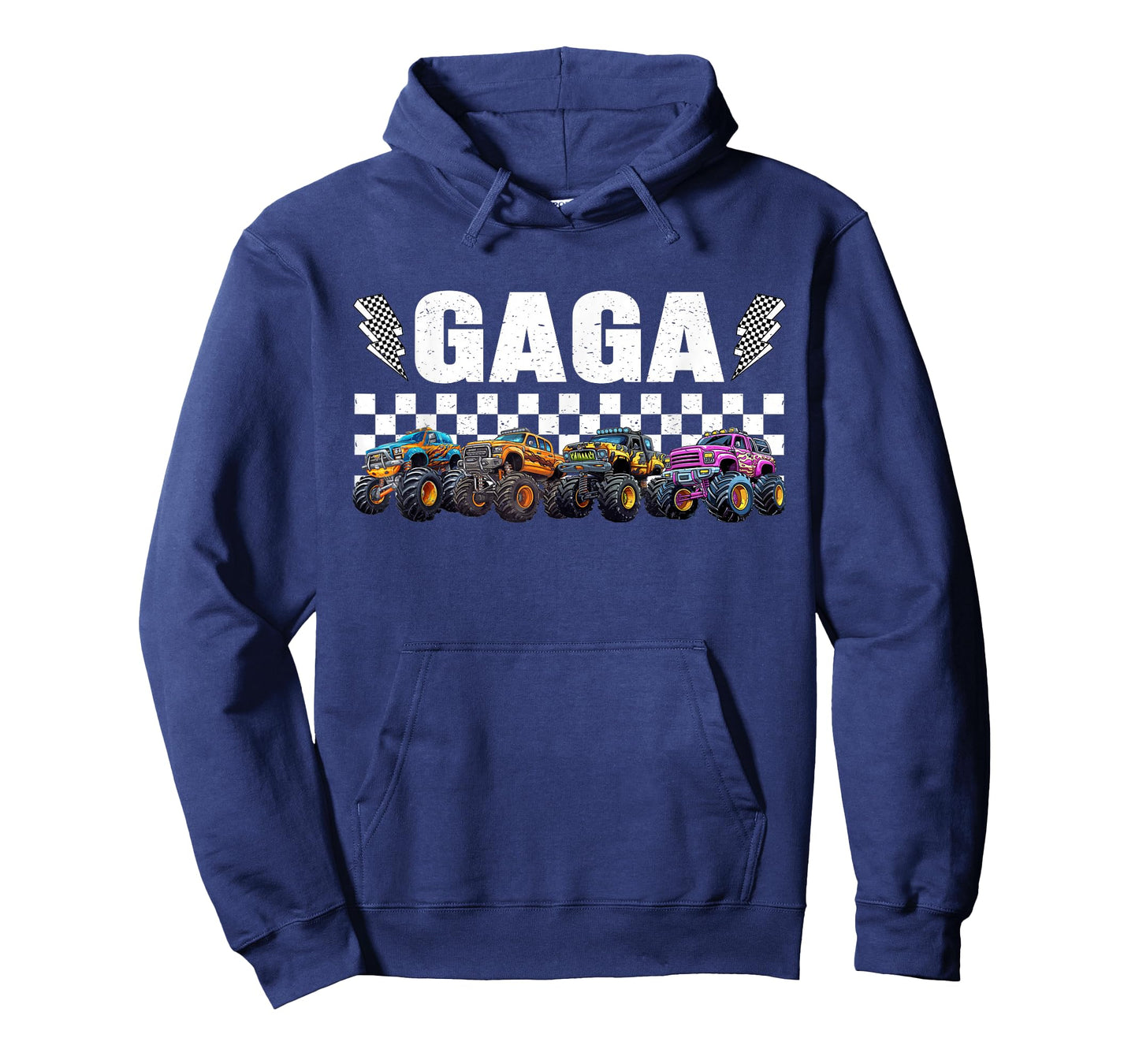 Gaga Retro Monster Truck Family Crew Birthday Matching T-Shirt