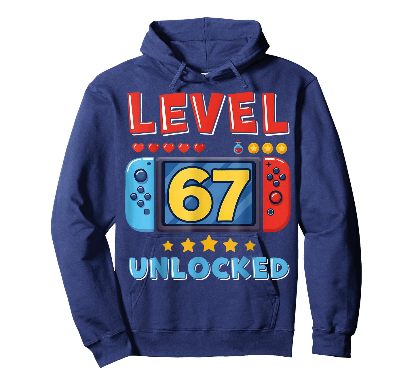 Level 67 Unlocked Gamer Birthday Boy Gift for Boys Kids T-Shirt