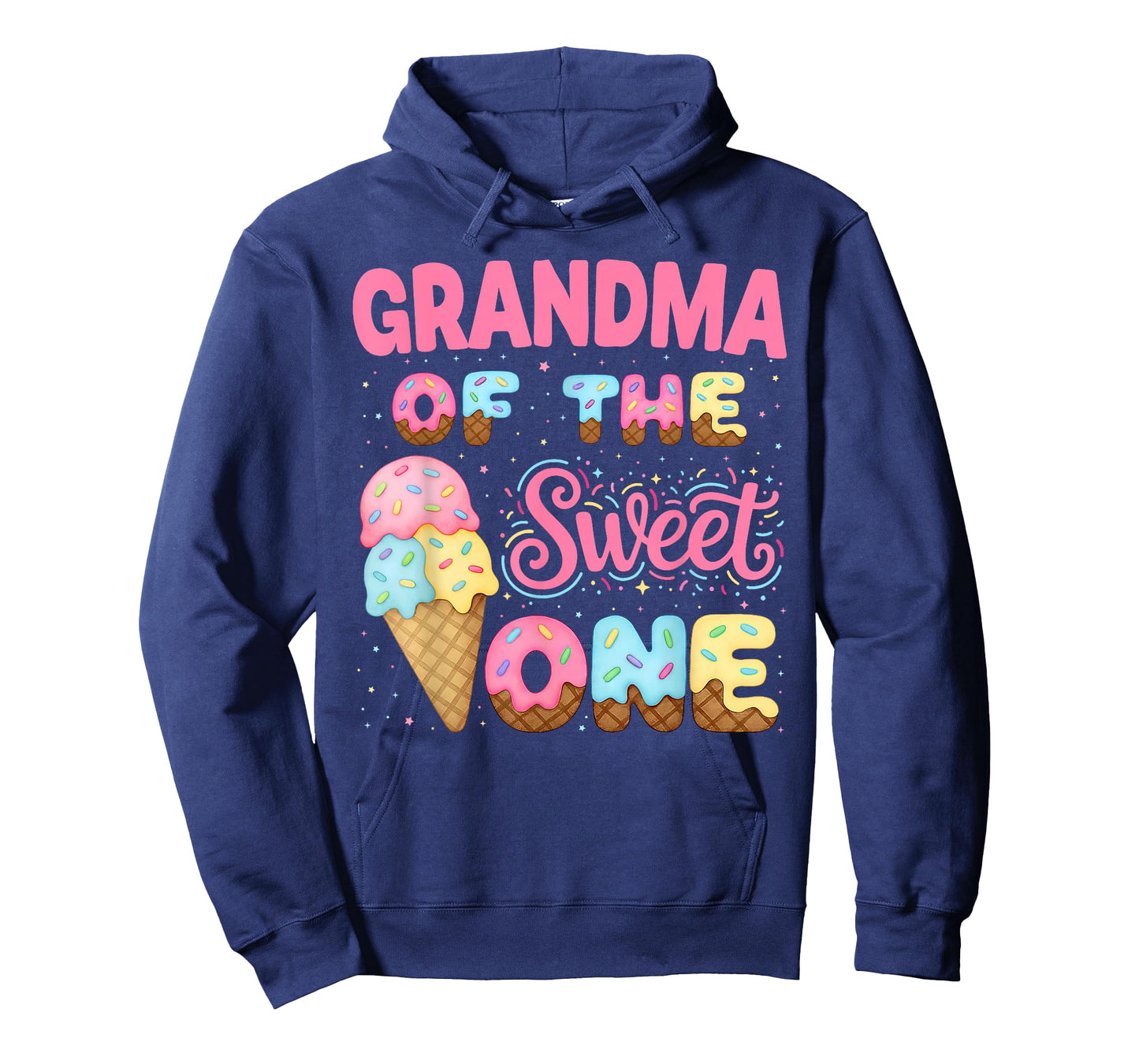 Grandma of The Sweet One Ice Cream Matching Birthday Family T-Shirt