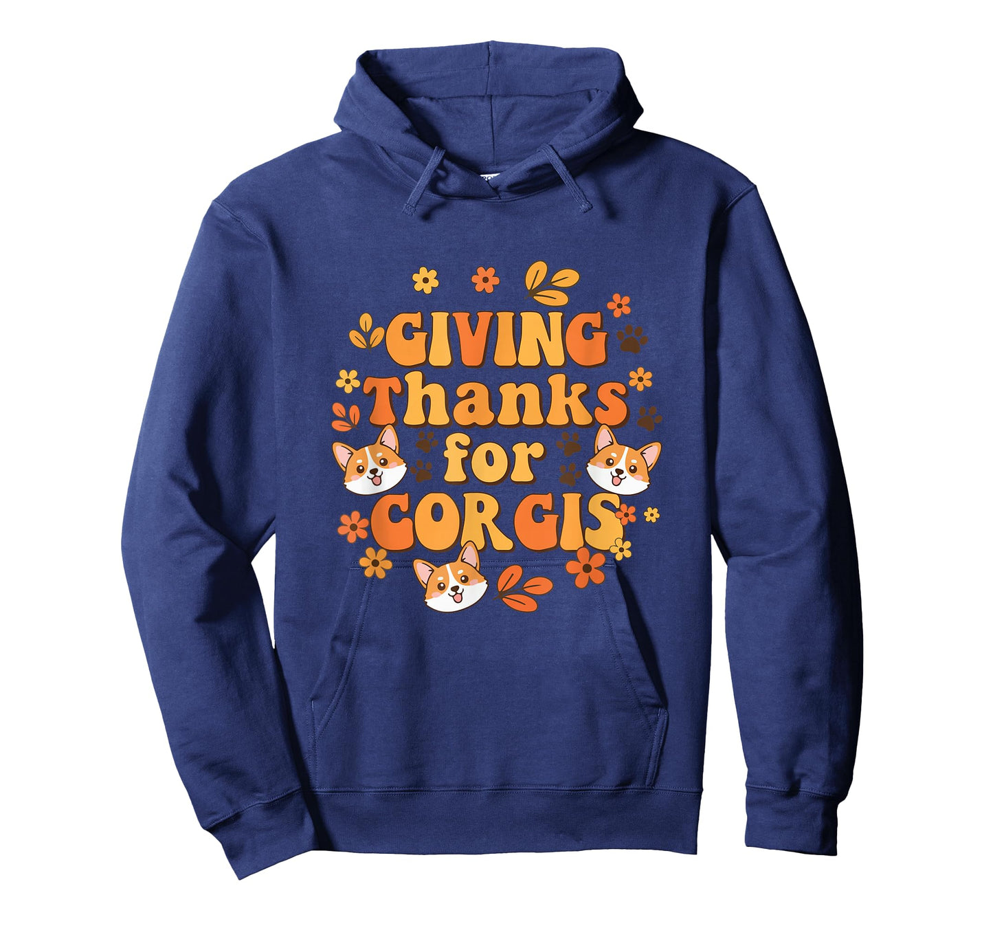 Thanksgiving for Corgis Costume Fall Floral Dog Owner T-Shirt