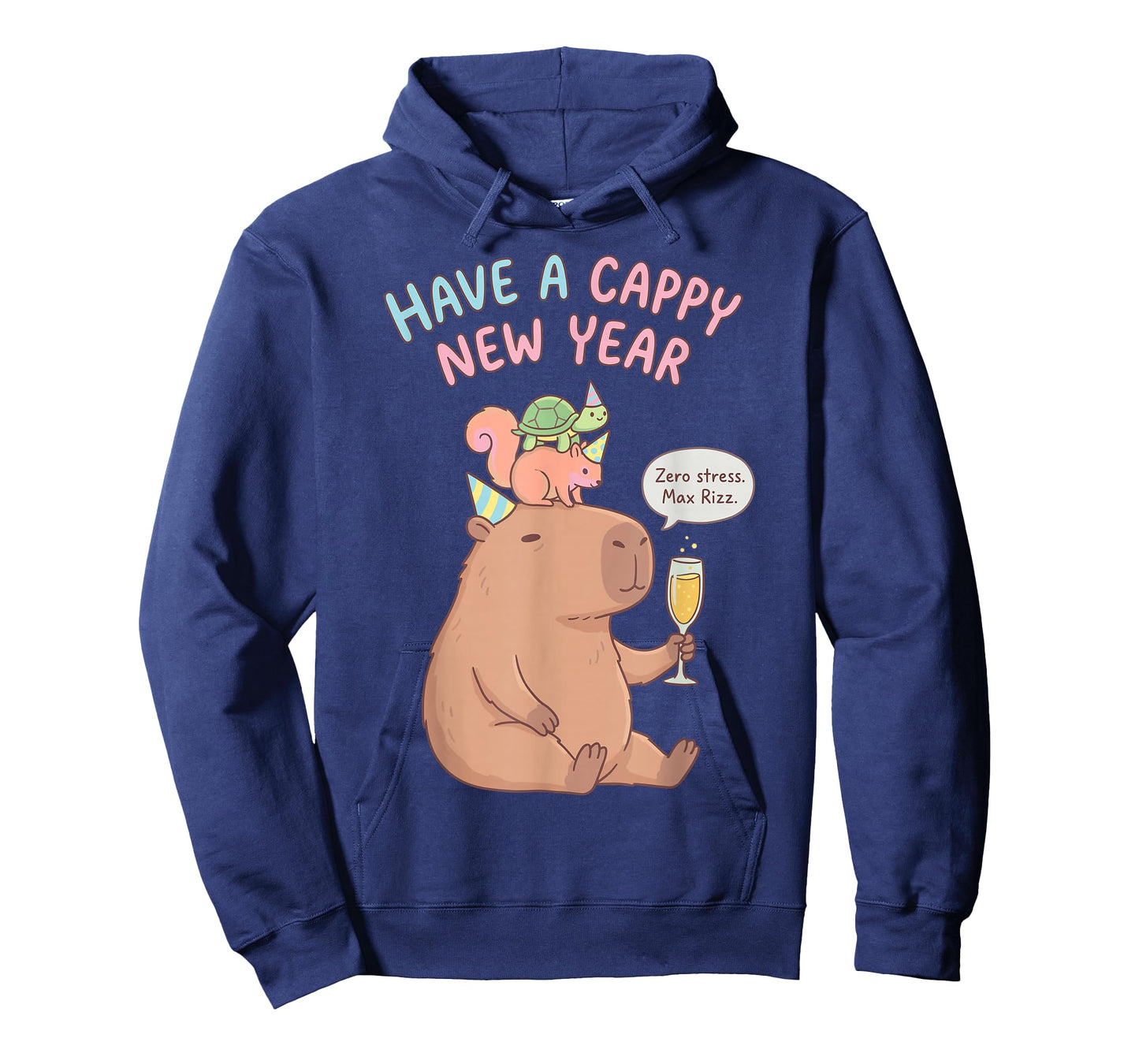 Have A Cappy New Year 2026 Capybara Max Rizz Funny T-Shirt