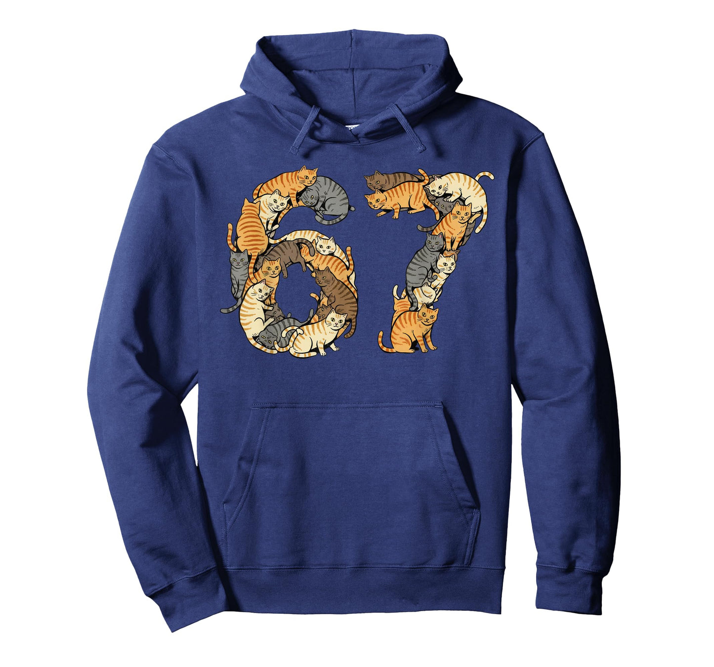 Funny Tabby Cats 6 7 Meme Six Seven Love Alley Cats T-Shirt