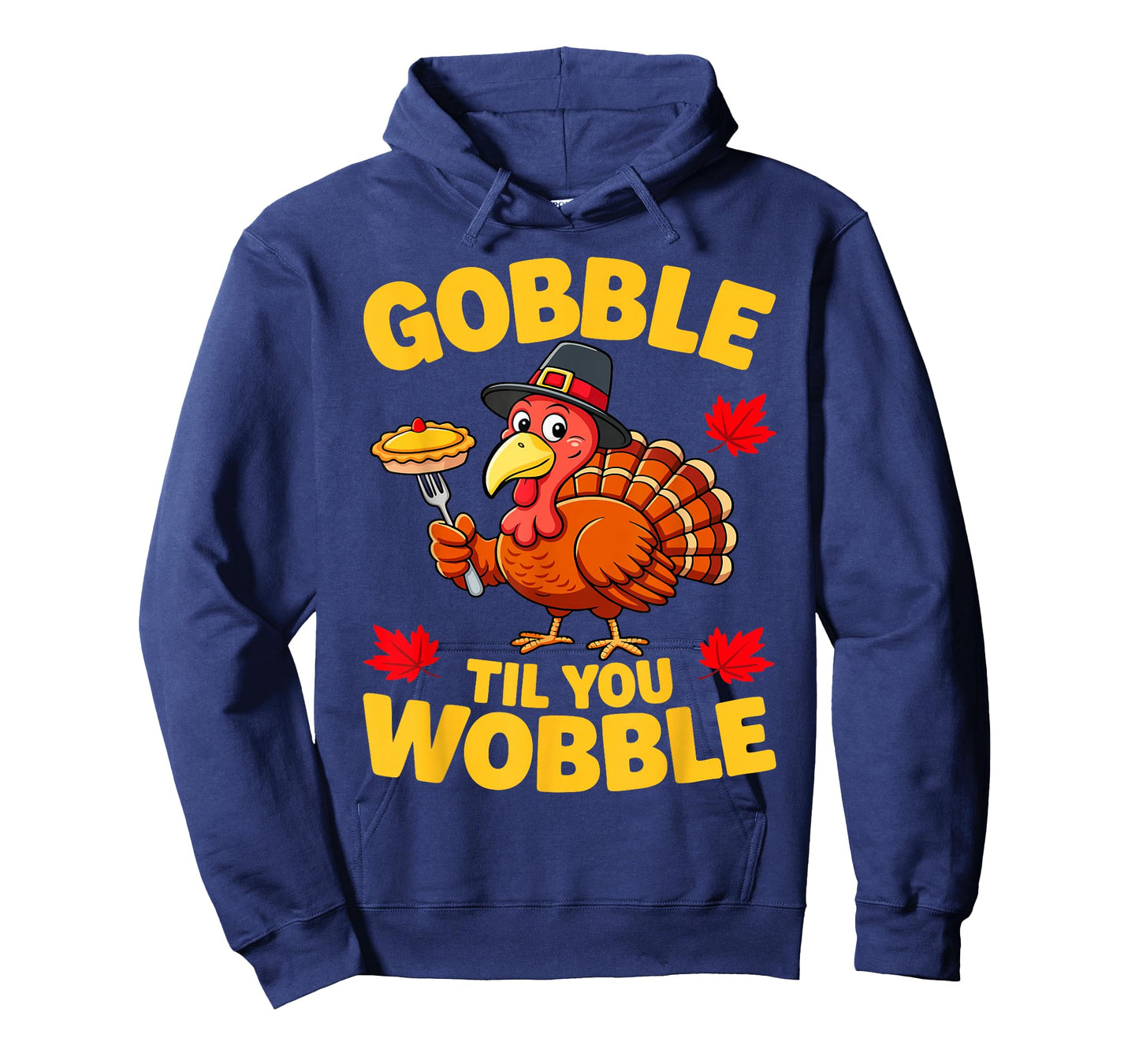 Gobble Til You Wobble Shirt Adult Kids Thanksgiving Day T-Shirt
