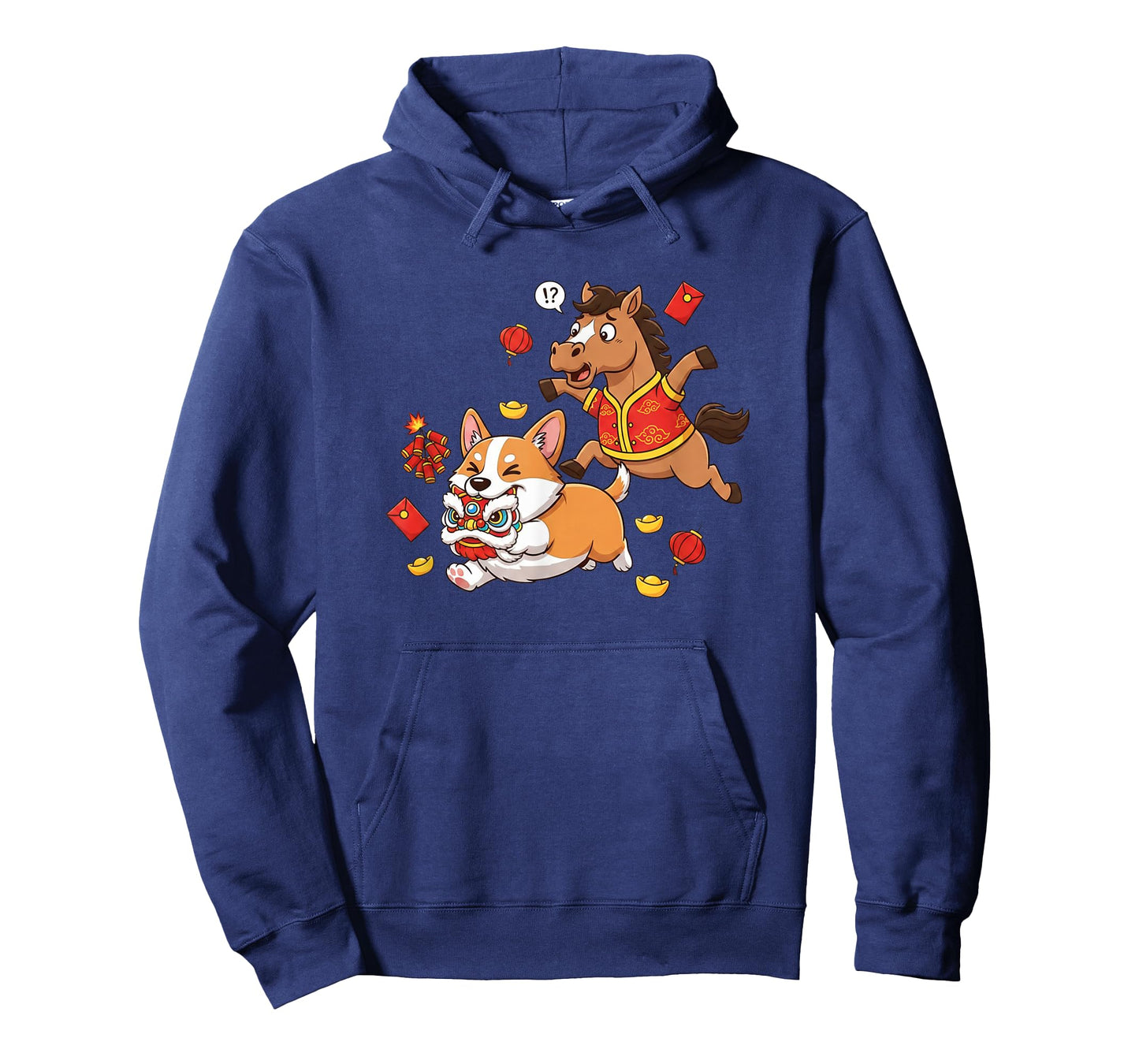 Chinese Horse Corgi Funny Kids Mens Womens Happy New Year T-Shirt