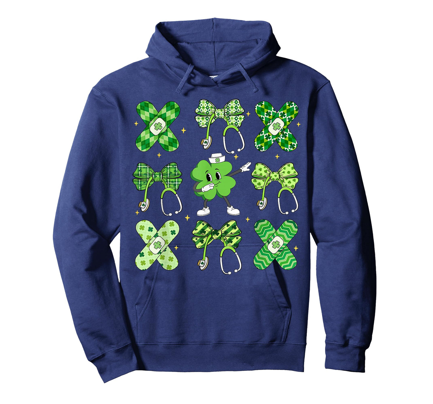 Nurse Coquette Lucky Shamrock Charm Patrick's Day Nursing T-Shirt
