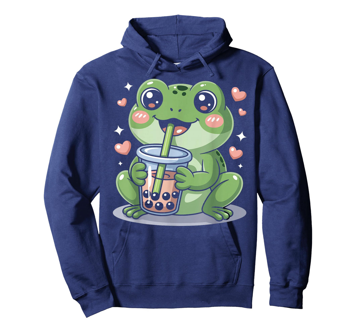 Cute Kawaii Frog Drinking Bubble Tea T-Shirt