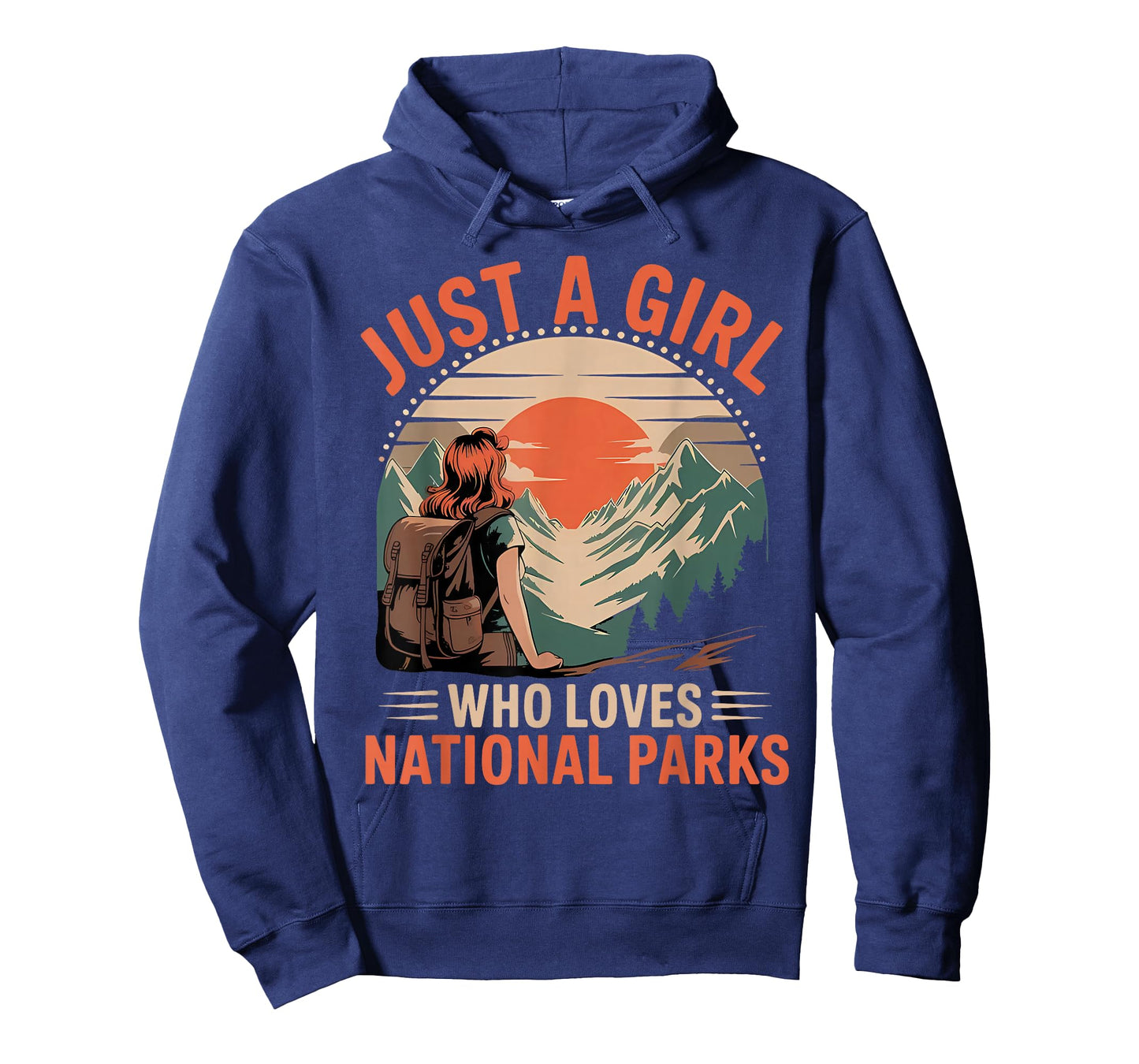 Just A Girl Who Loves National Parks Vintage Retro T-Shirt