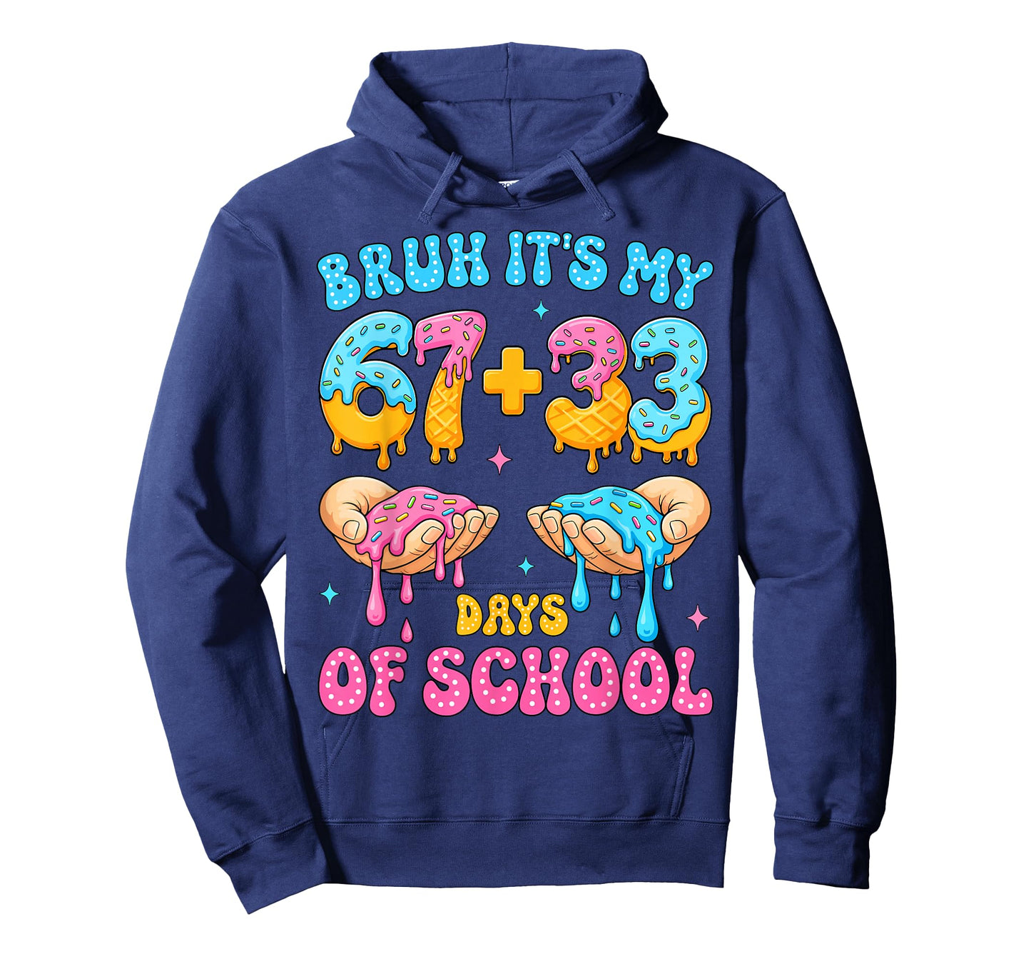 Bruh Its My 67 33 Days of School Funny Boys Kids 100th Day T-Shirt