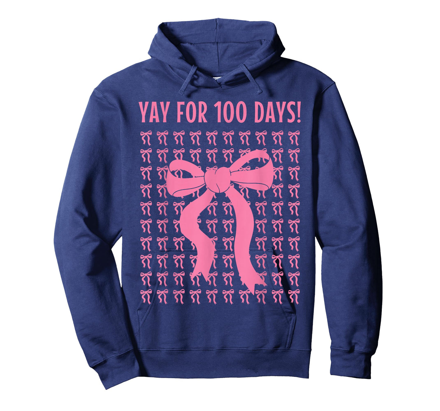 Yay for 100 Days of School Pink Bows Celebration T-Shirt