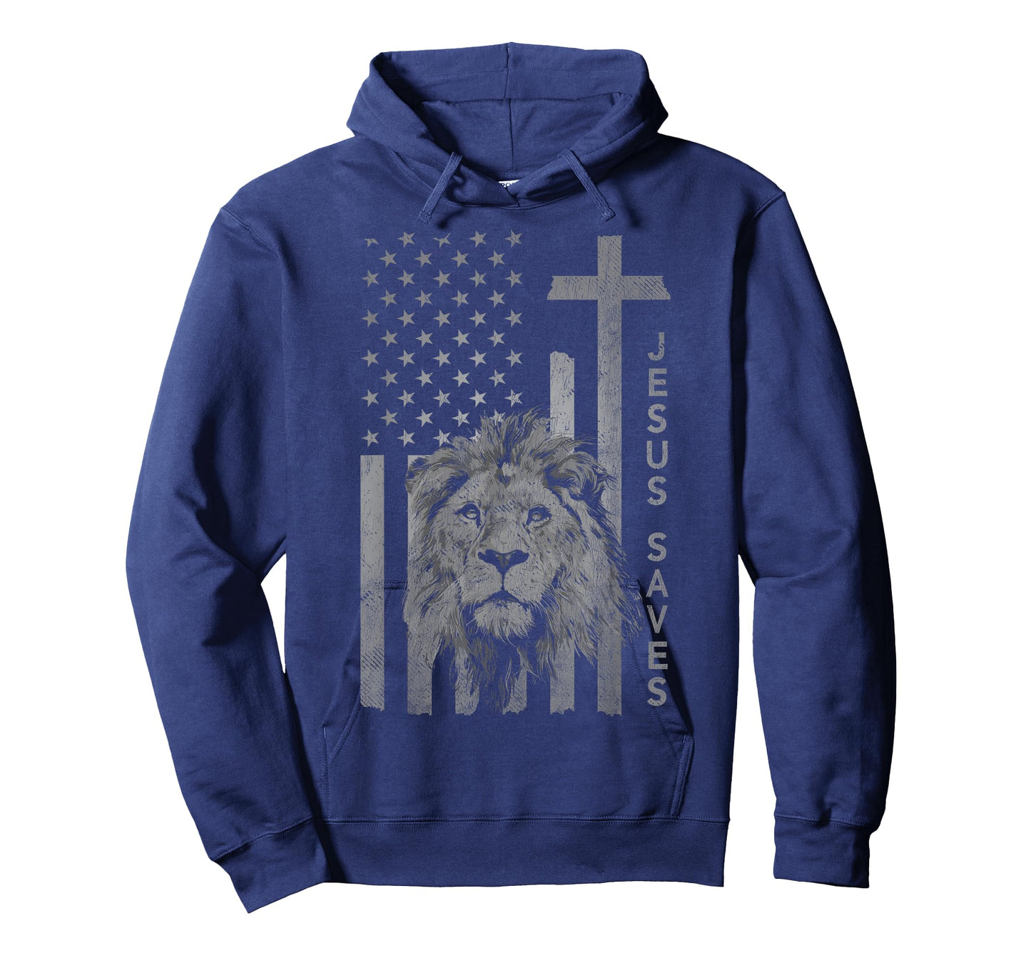 Jesus Saves American Flag Cross Christian T-Shirt