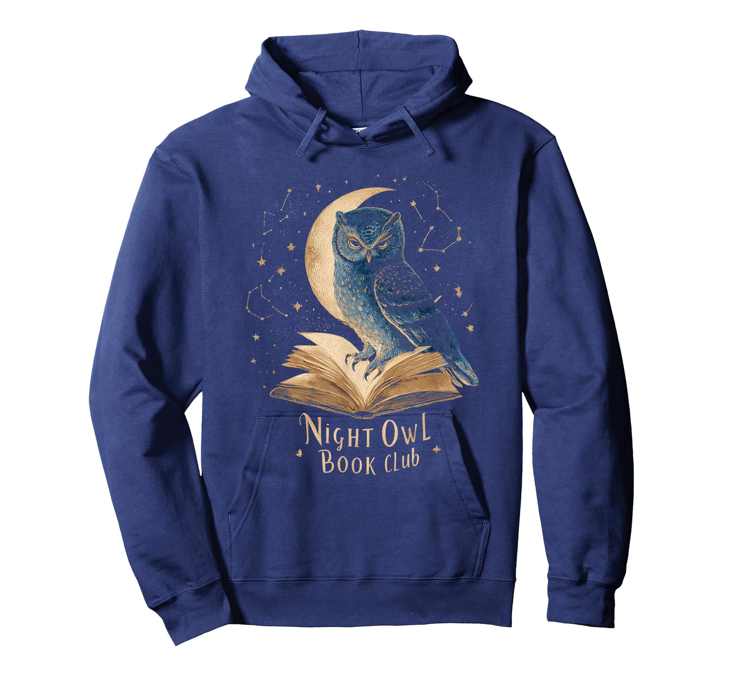Night Owl Book Club Crescent Moon Womens Late Night Reading T-Shirt