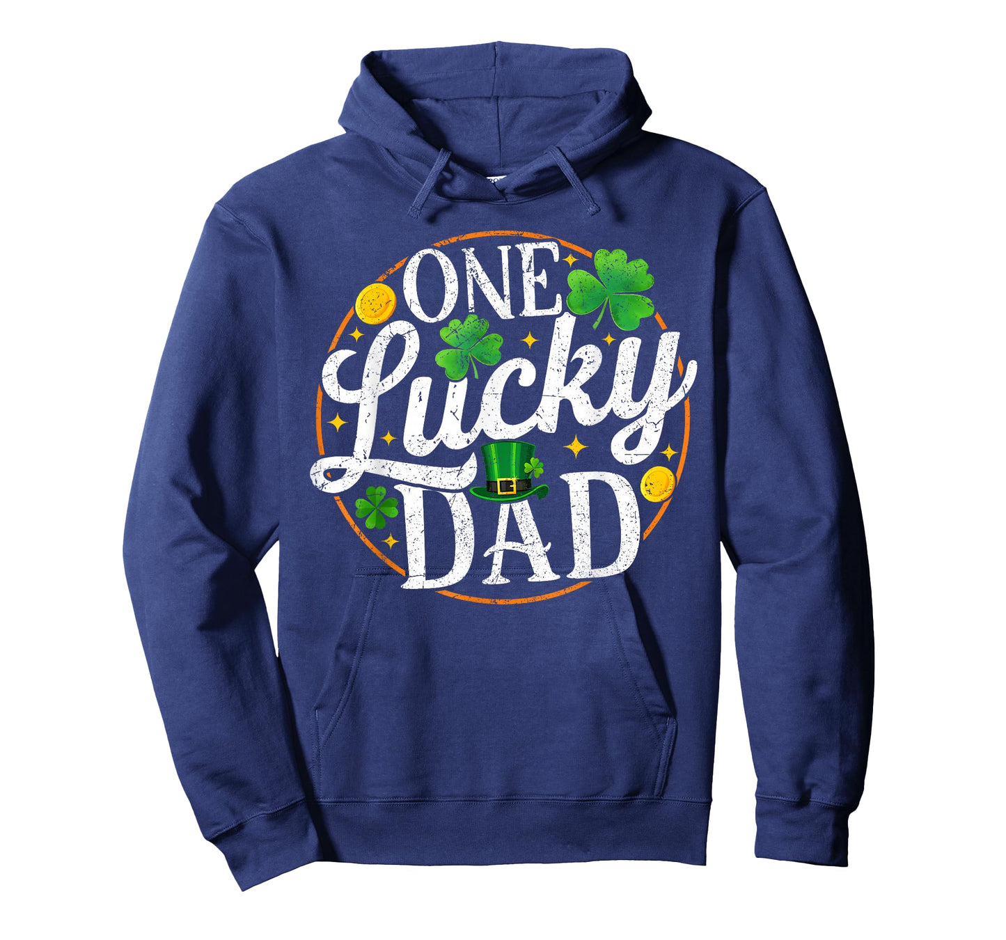One Lucky Dad St Patricks Day Shamrock Men T-Shirt