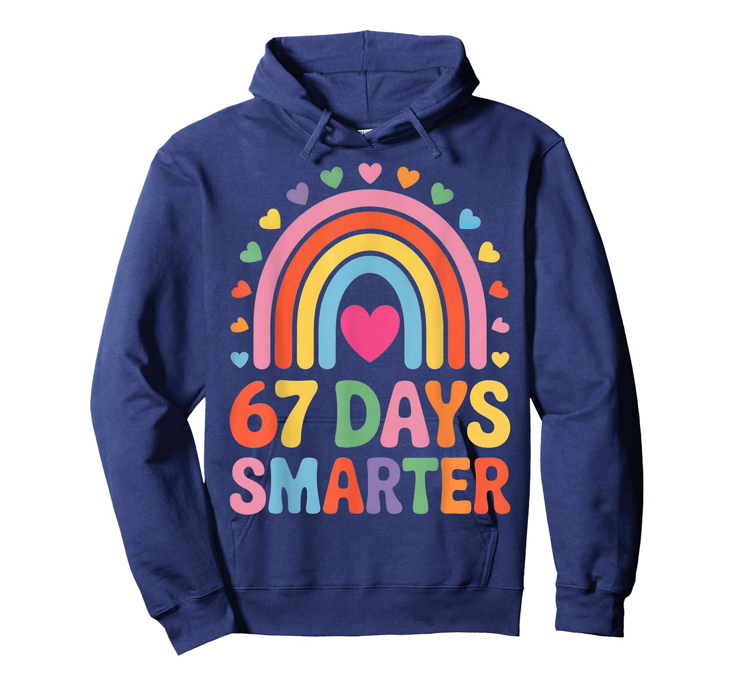 67 Days Smarter Rainbow for Back to School Kids T-Shirt