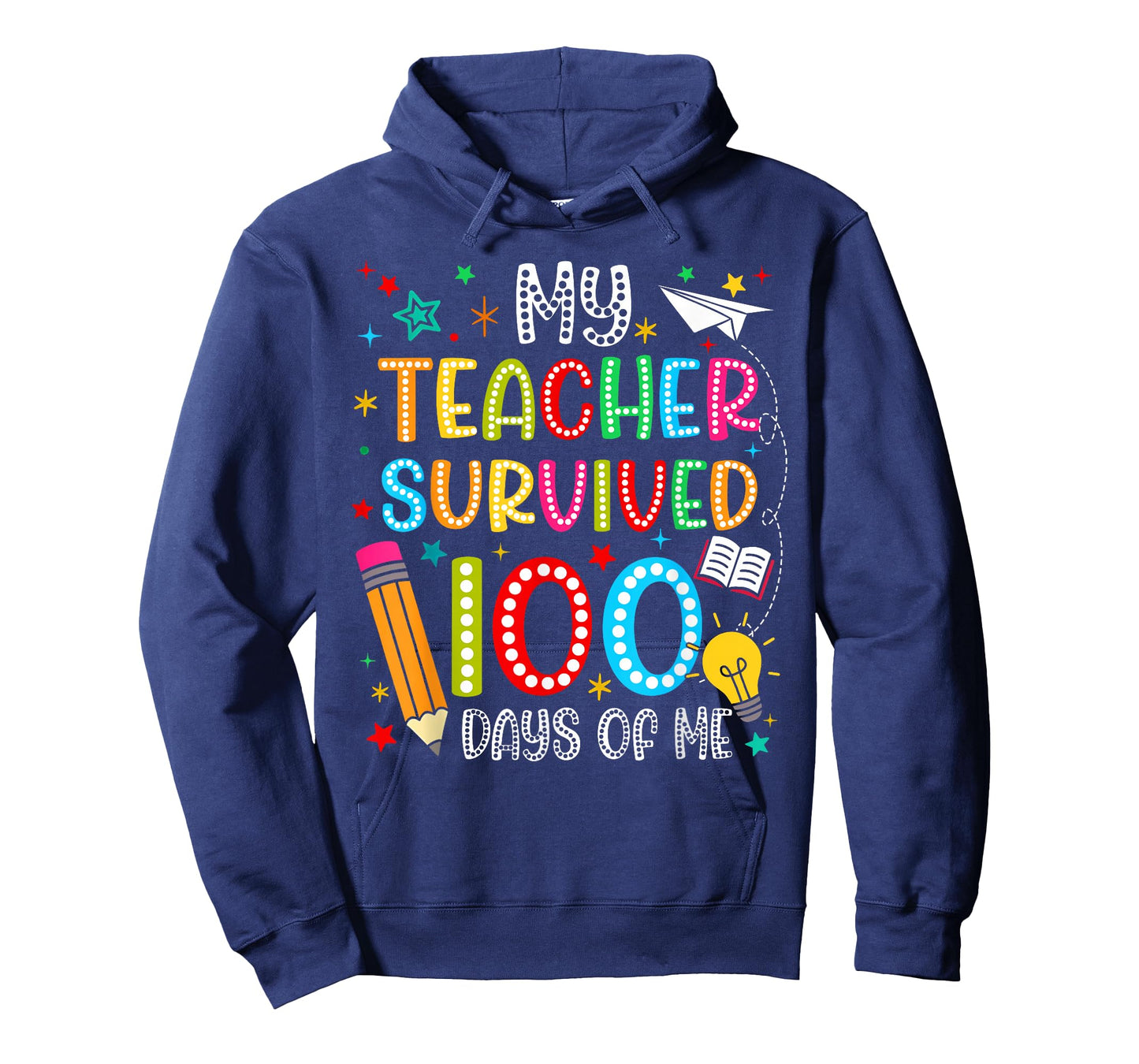 My Teacher Survived 100 Days of Me Funny Boy Girl Teacher T-Shirt