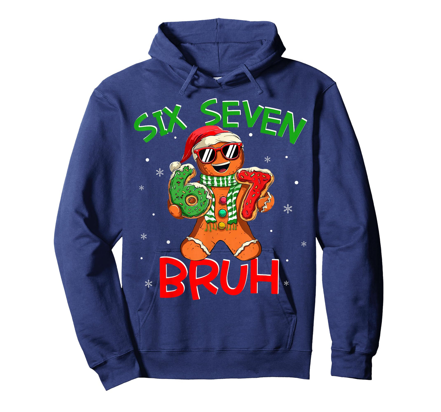 67 Christmas 6 7 Meme Gingerbread Man Xmas Pajamas Holiday T-Shirt