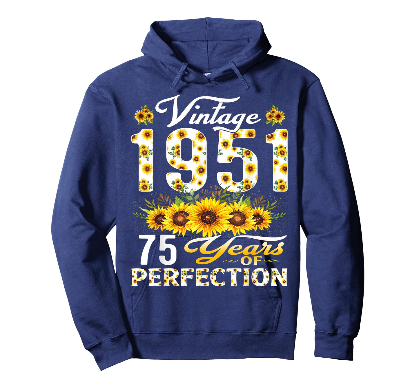 75 Year Old Vintage 1951 Sunflower 75th Birthday Women T-Shirt