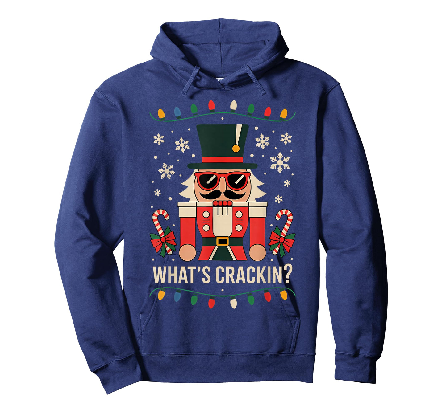 Funny Christmas Nutcracker Men Kids Teen Boys Whats Crackin T-Shirt