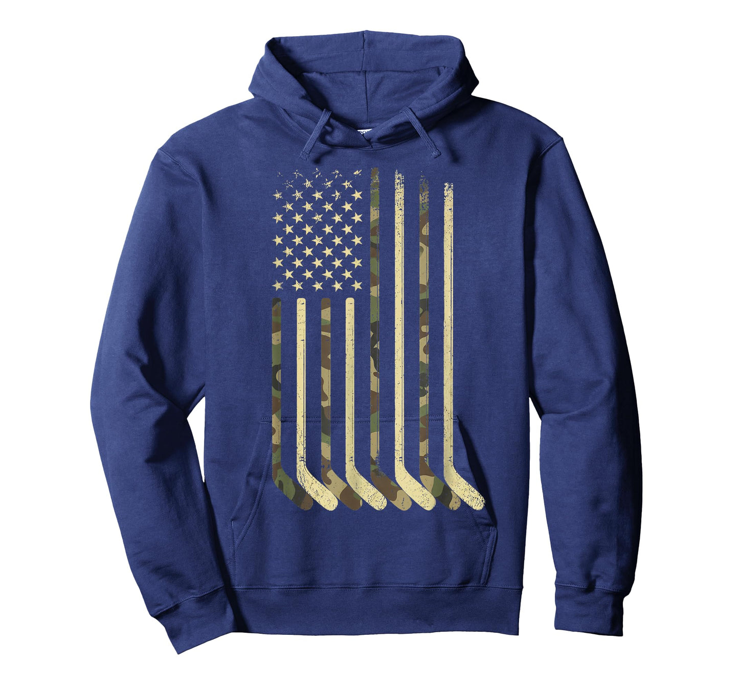 Hockey Stick Hockey American Flag Camo USA for Hockey Player T-Shirt