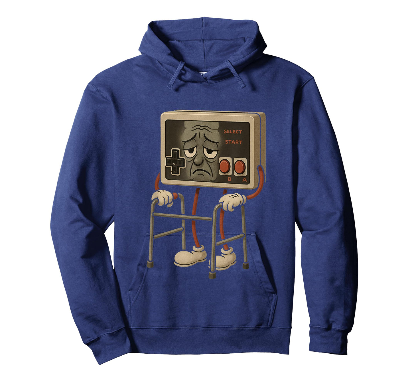 Vintage Controller Humor Aging Gamer Parody Character Game T-Shirt