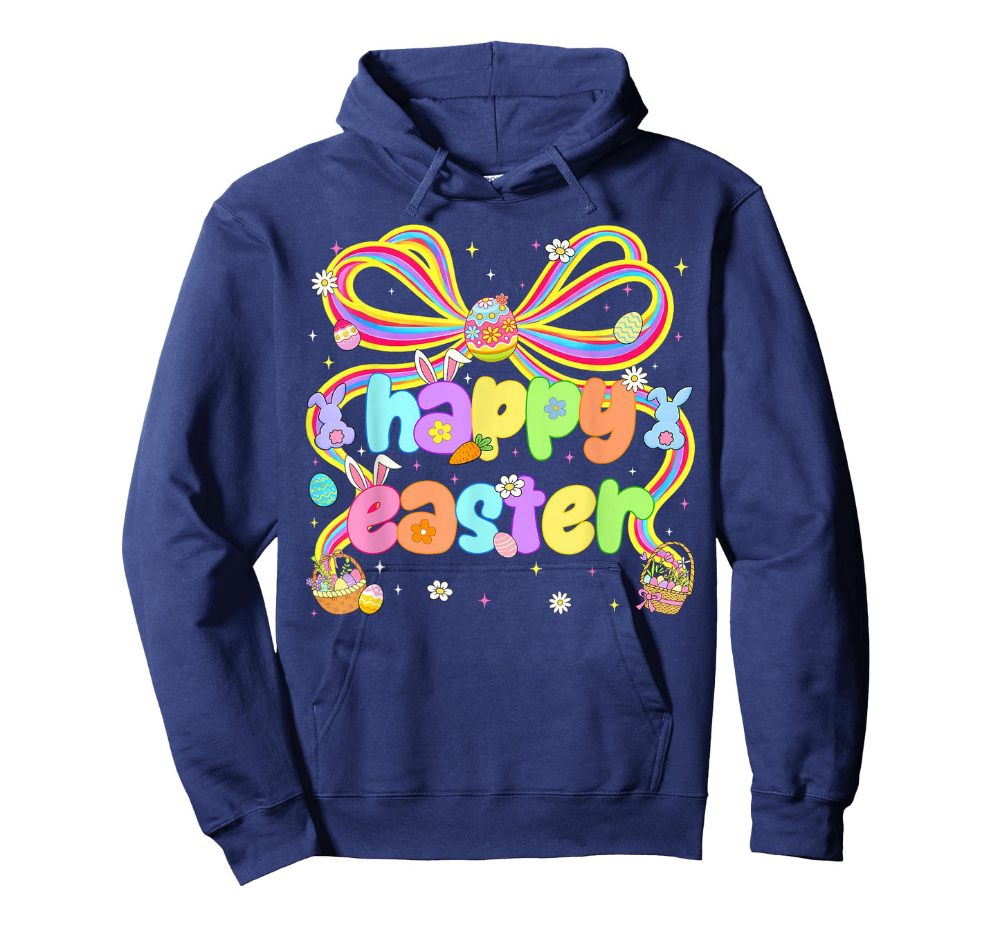 Happy Easter Coquette Floral Rabbit Bunny Women Girl Kid T-Shirt