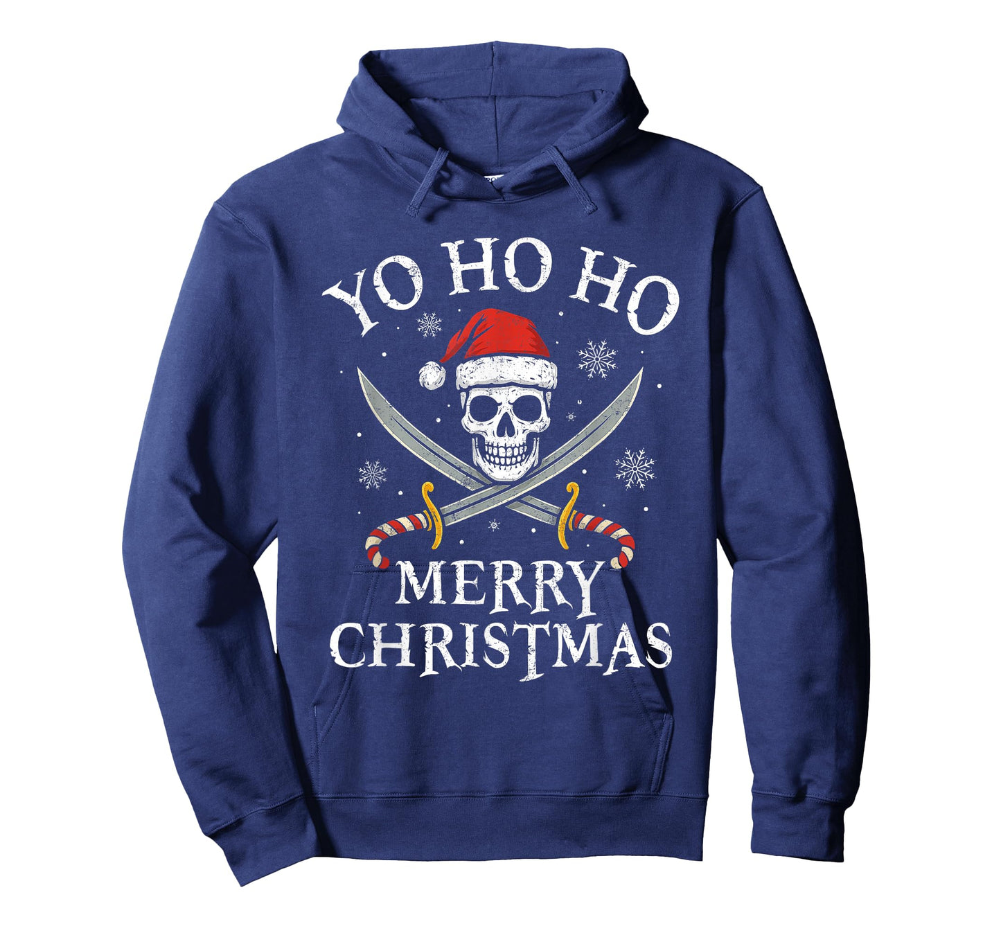 Yo Ho Ho Merry Christmas Holiday Pirate Santa Hat Boating T-Shirt