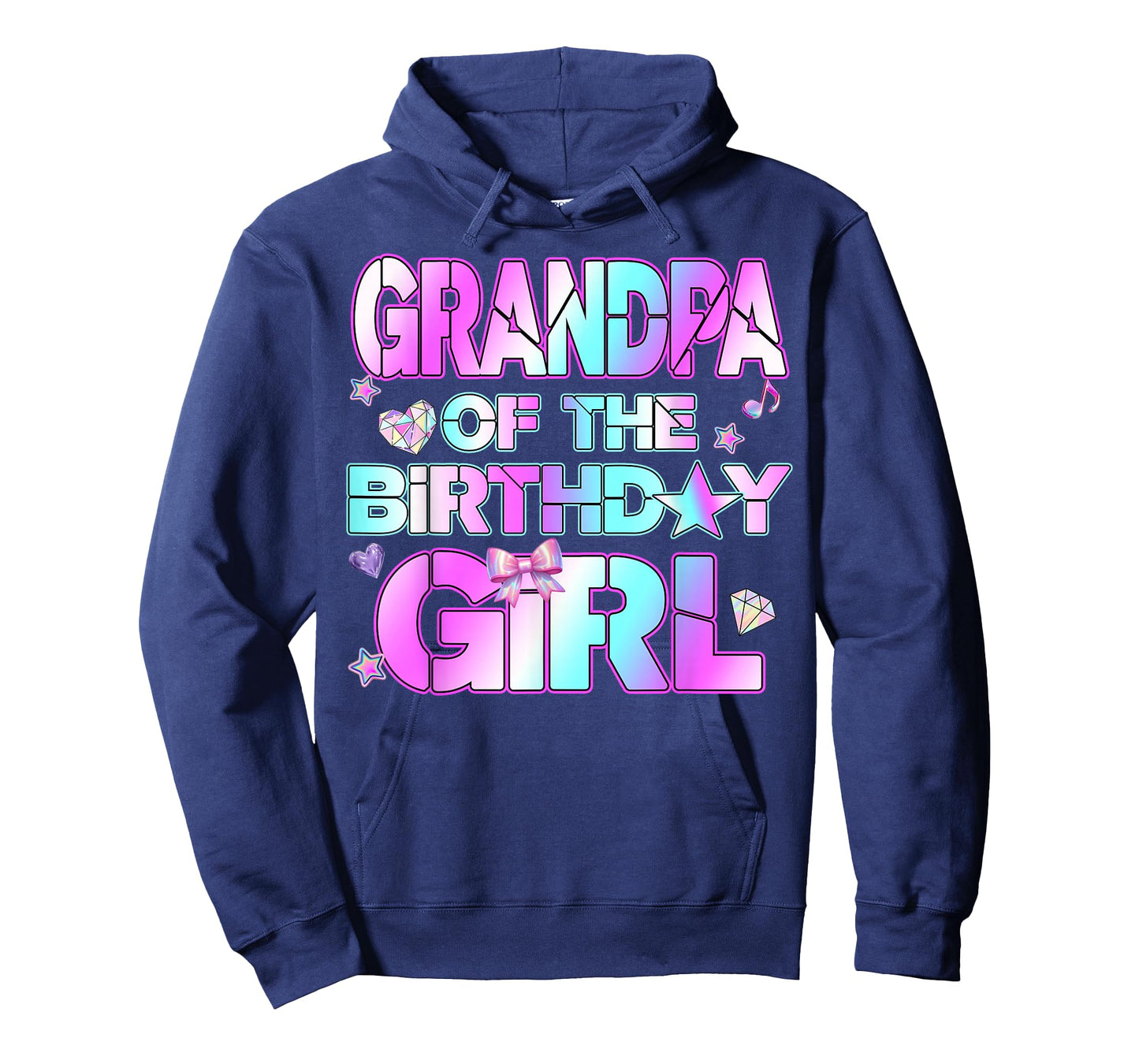 Grandpa The Birthday Girl Kpop Family Birthday Party Girls T-Shirt