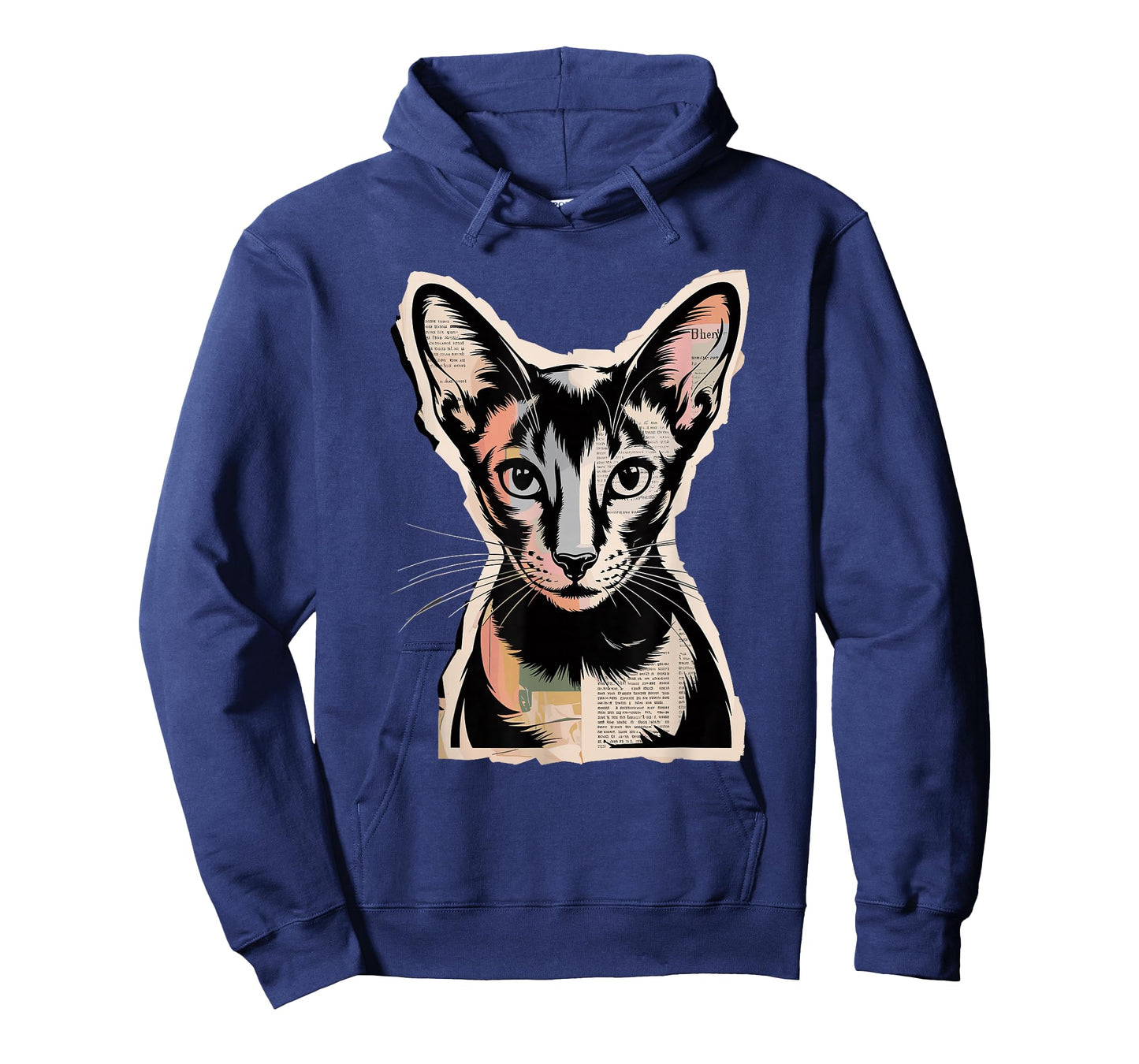 Newspaper Art Oriental Shorthair T-Shirt