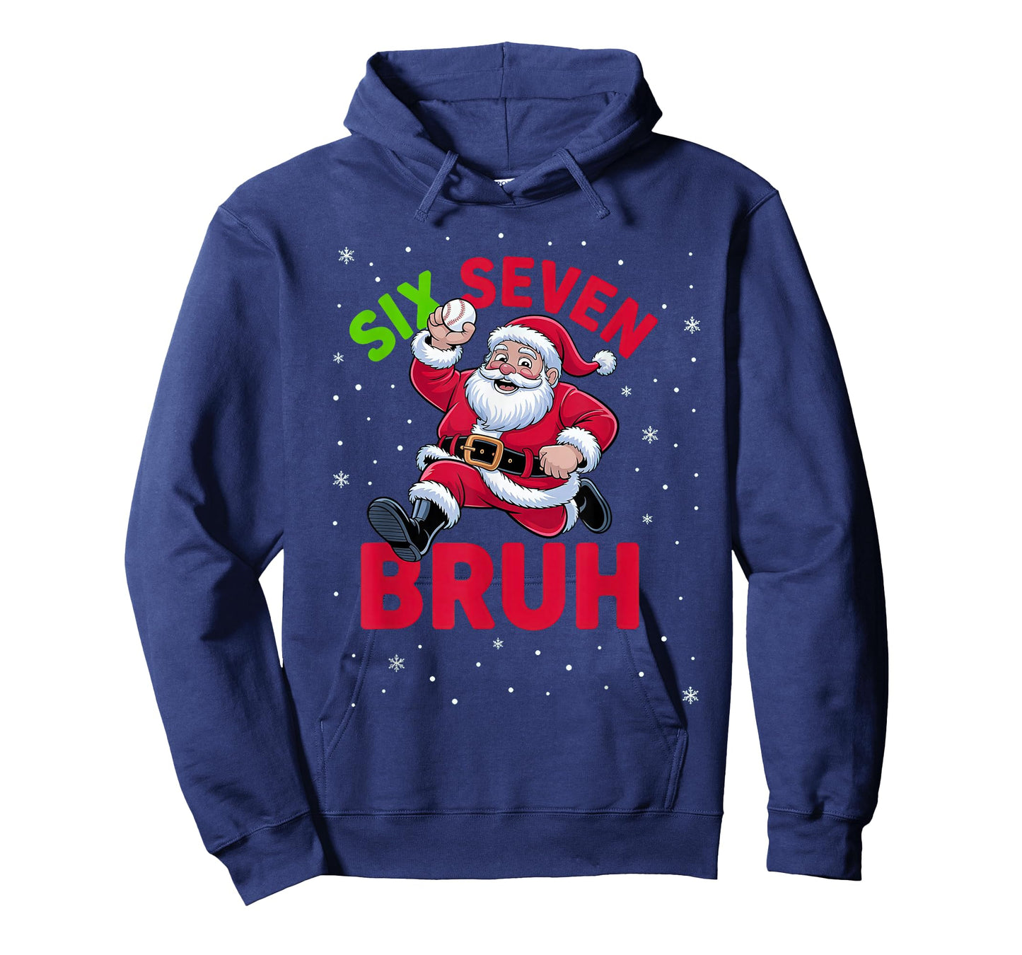 67 Meme Six Seven Bruh Santa Baseball Christmas Boys T-Shirt