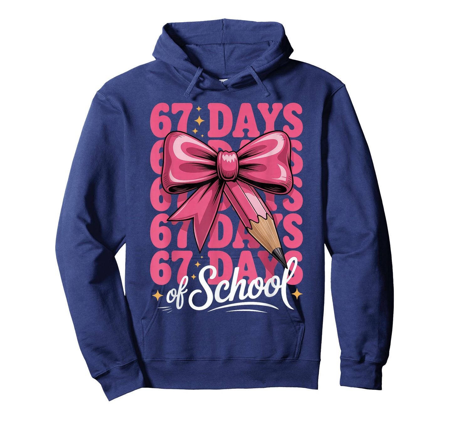 67 Days of School Girls Coquette Bow 67th Day of School T-Shirt