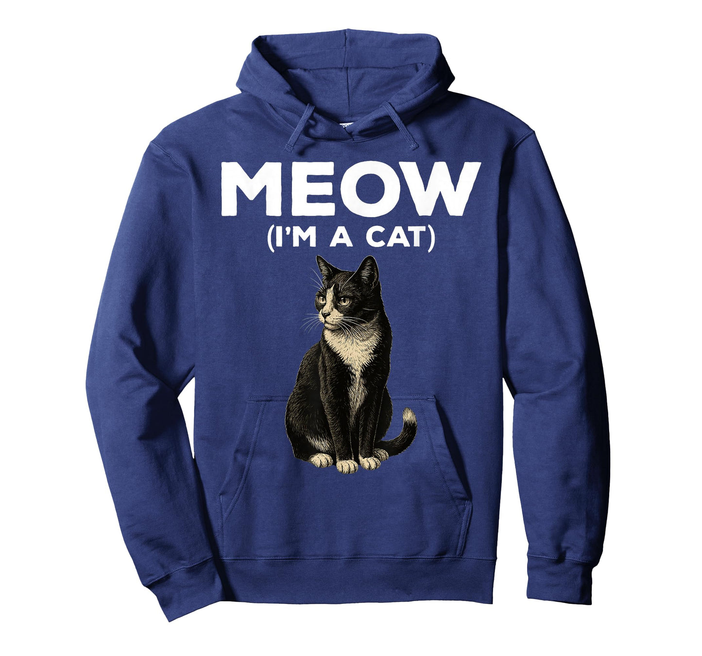 Meow I'm A Cat Funny Tuxedo Cat Halloween Costume T-Shirt
