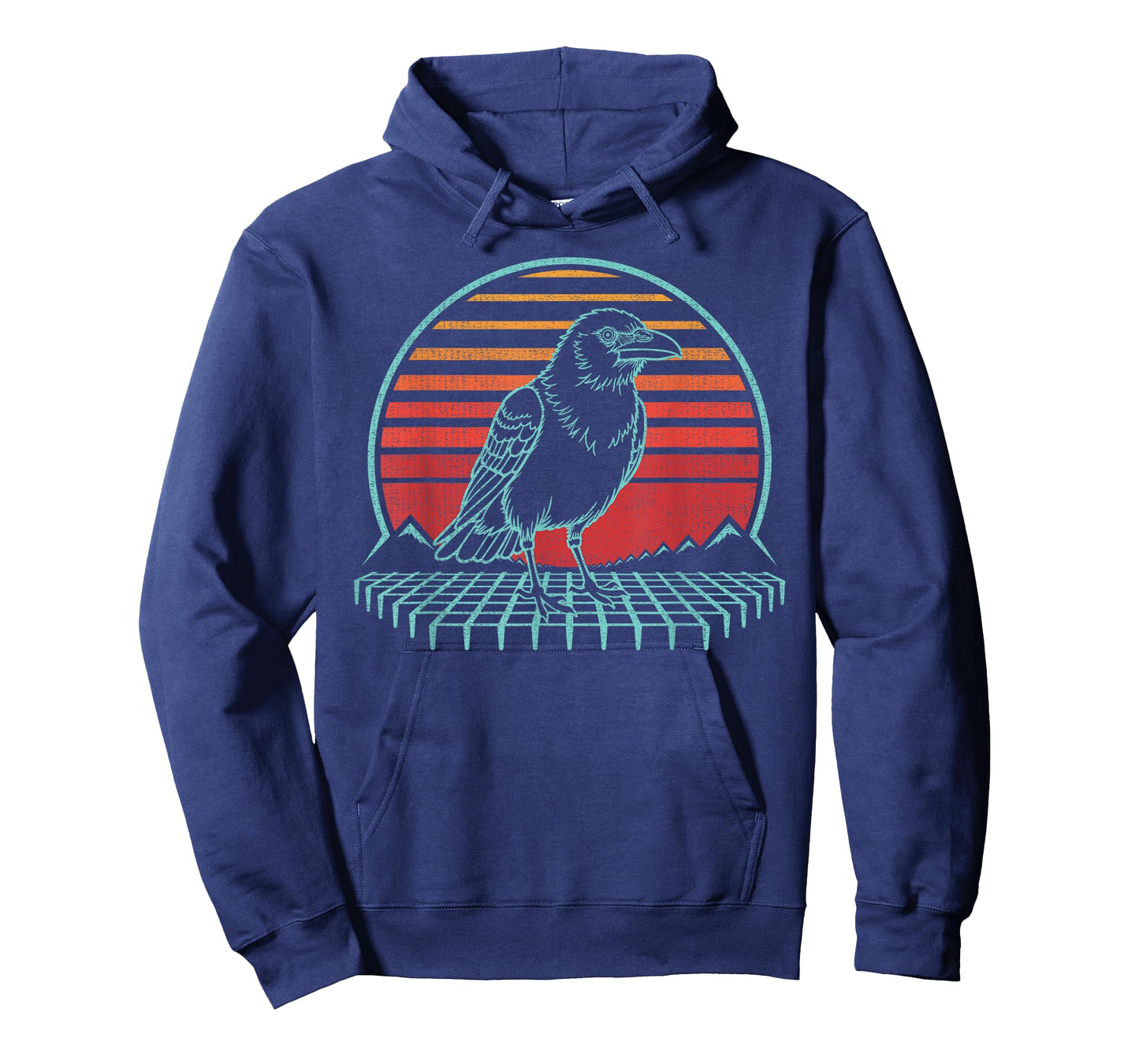Raven Crow Lover Bird Animal Retro Vintage 80s T-Shirt