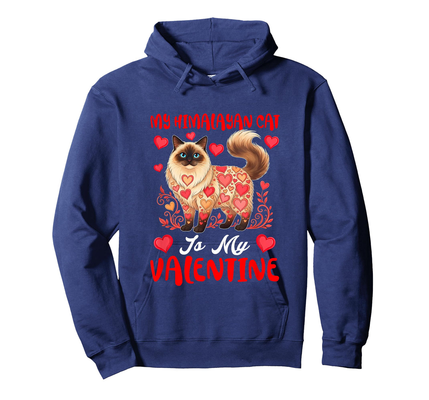My Himalayan Cat is My Valentine Matching Dog Owner Kids T-Shirt