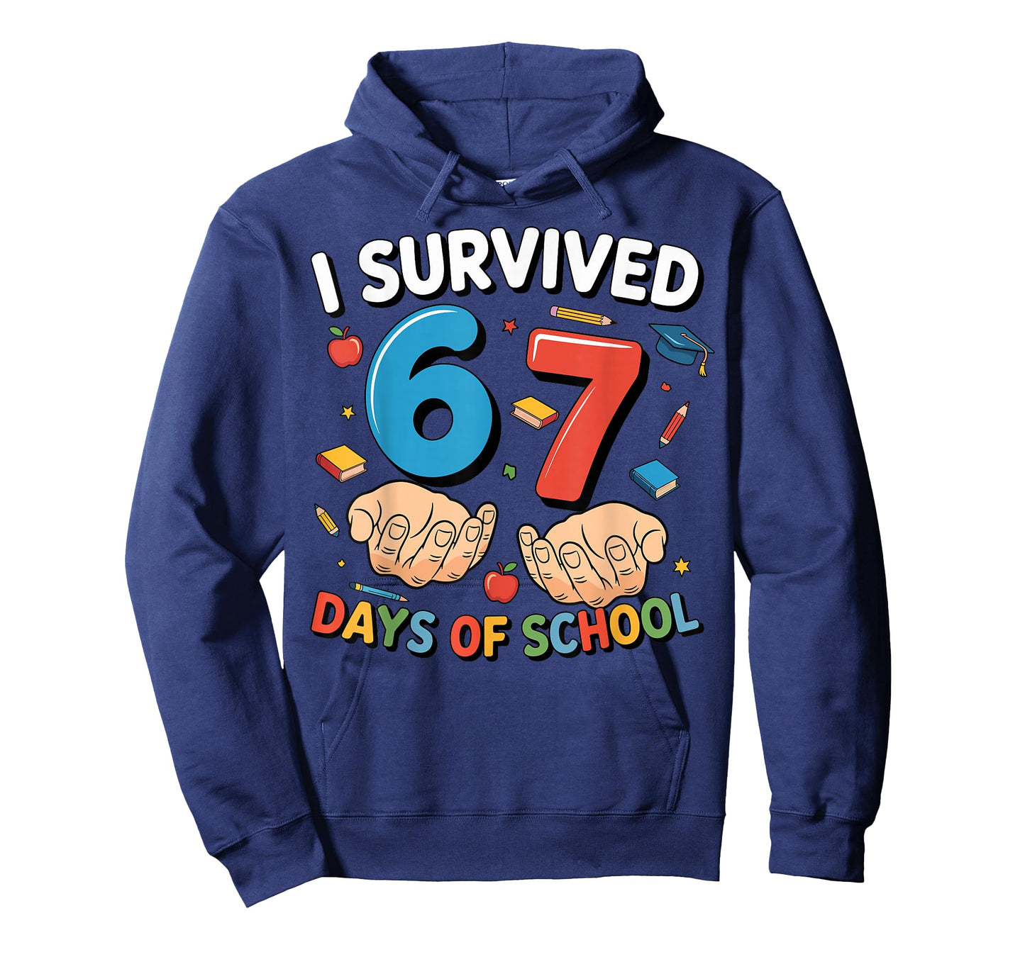 I Survived 67 Days of School Funny Six Seven 6 7 Meme Z Gen T-Shirt