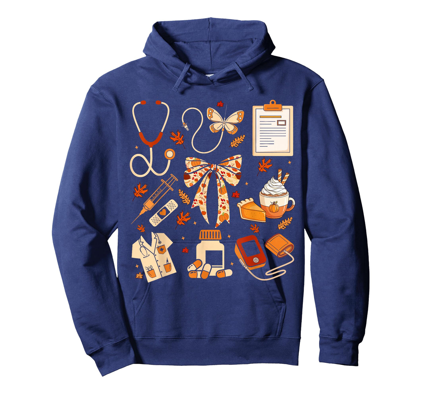 Thankful Nurse Coquette Bow Fall Thanksgiving Scrub Top T-Shirt
