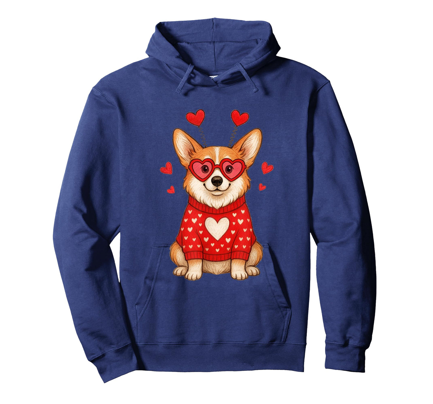 Cute Valentine Dog for Love Couples: Corgi T-Shirt
